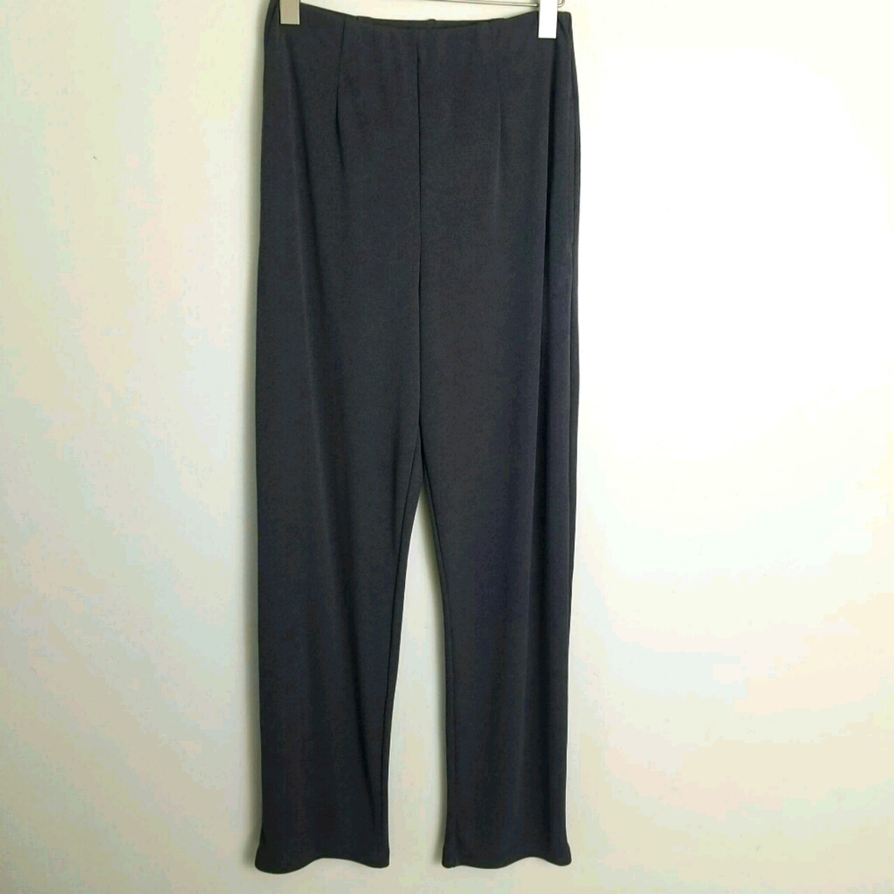 Diane Von Furstenberg Vintage Casual Pants Gray Small Wide Leg Pull On